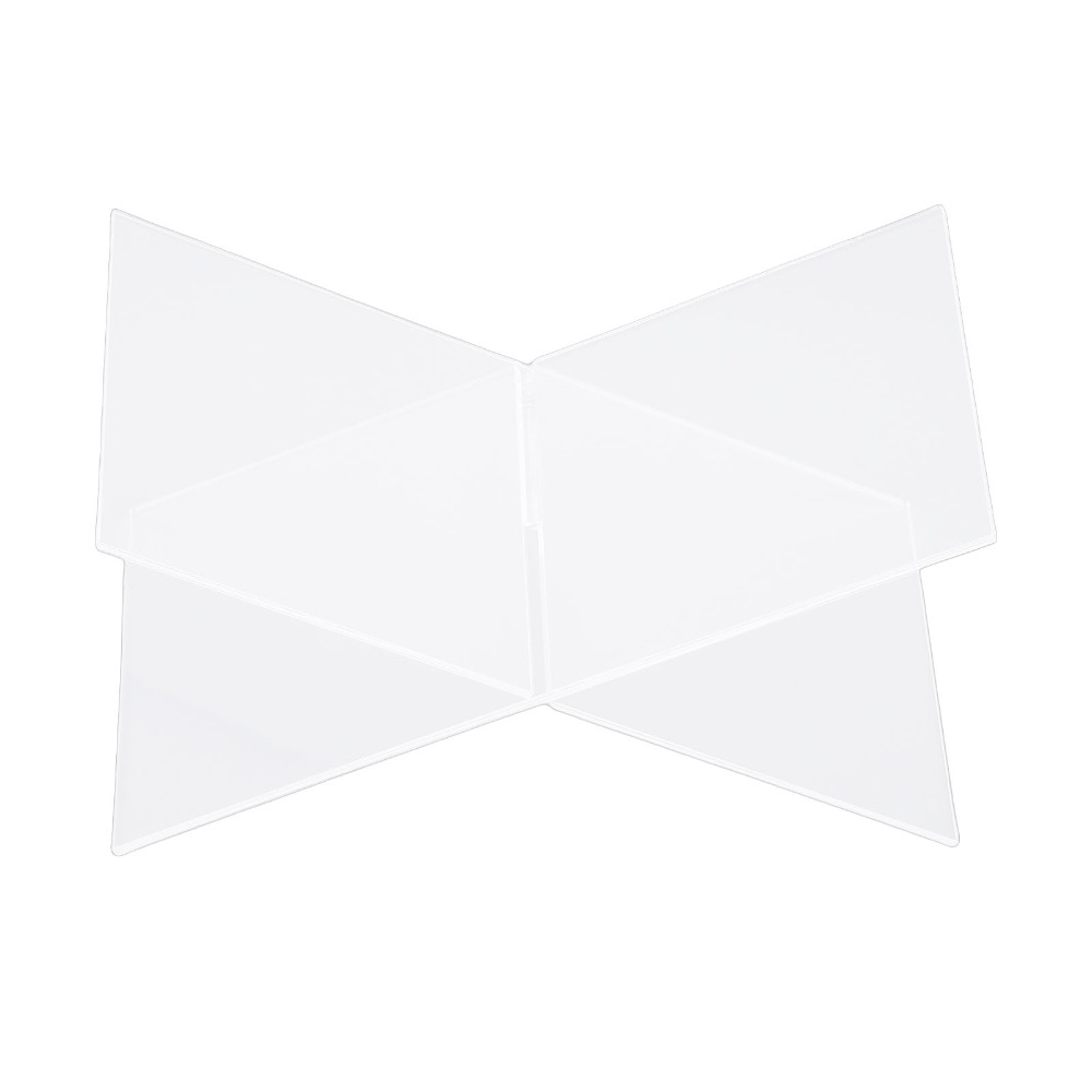 Clear Acrylic Book Stand Holder - 1set X-Shaped Design Acrylic Book Stand