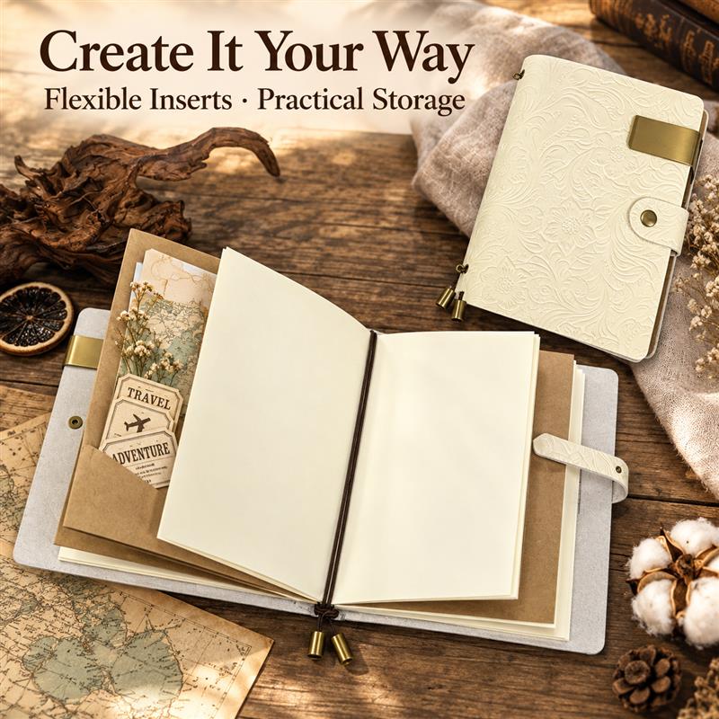 Top Grain Leather A6 Printed T - огляд і ціна Vintage Leather Journal Notebook