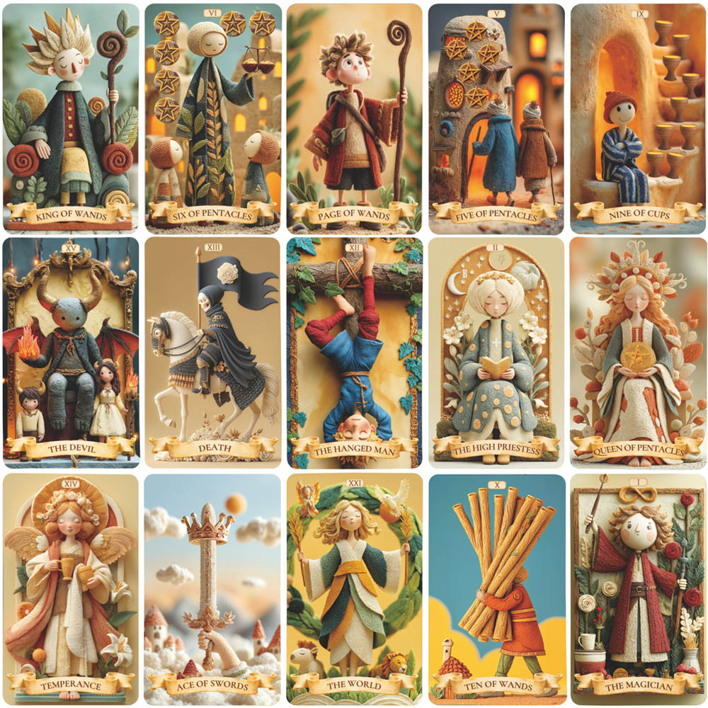 78 Tarot Cards Set, 13x8 Cm Th - огляд і ціна Tarot Deck With Guidebook