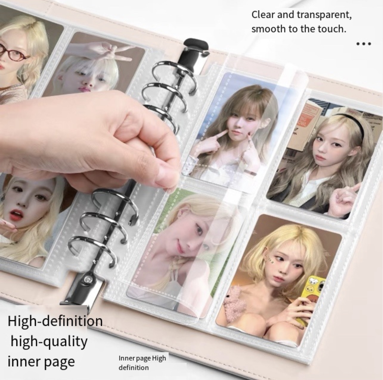 Light luxury Platinum A5 Binde - огляд і ціна Kpop Photo Card Binder 3 Inch