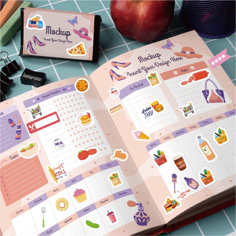 Food Planning Stickers Station - огляд і ціна Stationery Books