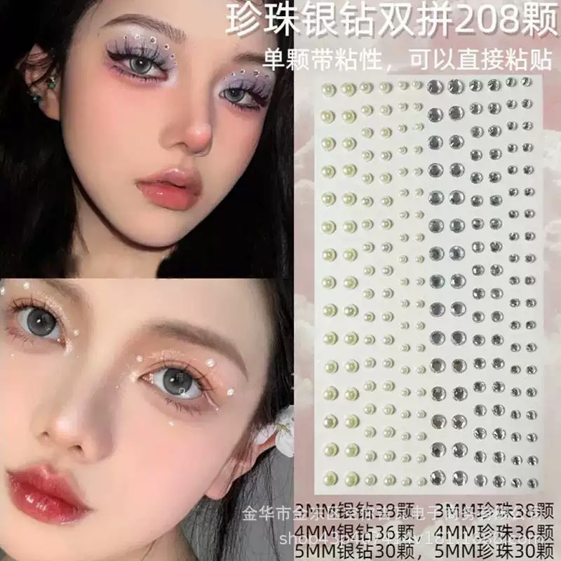 Waterproof Rhinestone Face Sti - огляд і ціна Music