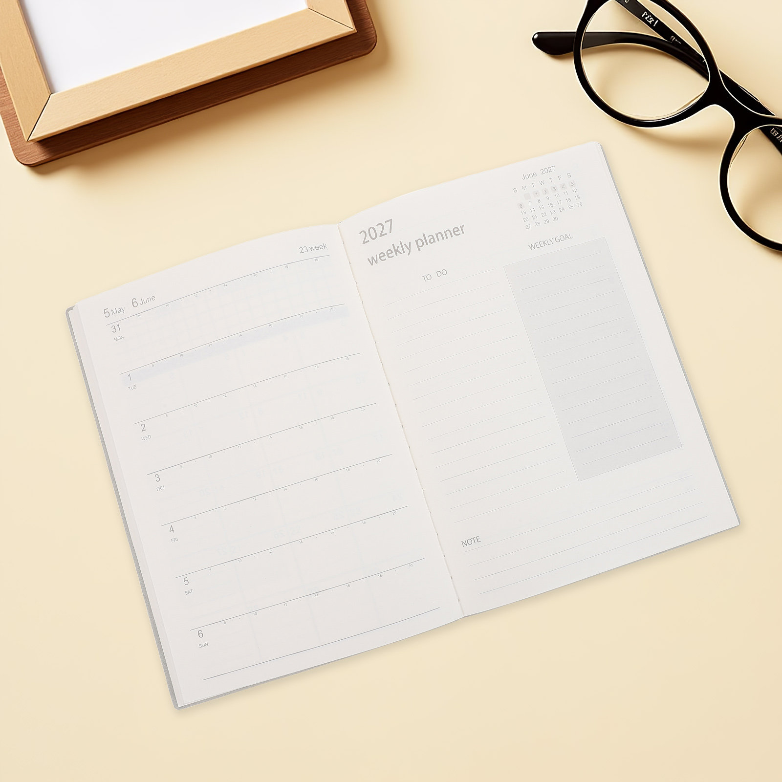 2027 Professional Planner Note - огляд і ціна A5 Spiral Dotted Grid Notebook
