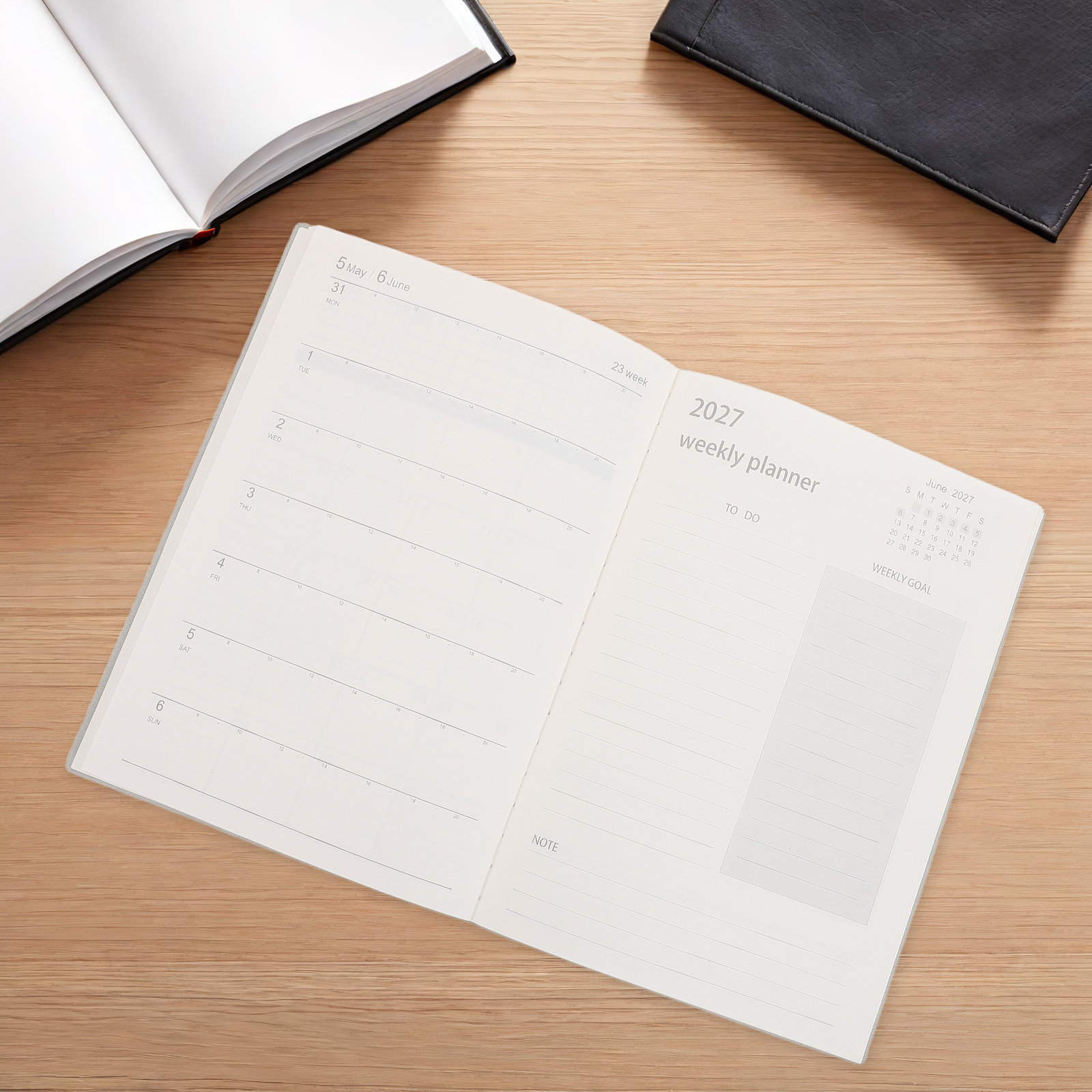 2027 Professional Planner Note - огляд і ціна A5 Spiral Dotted Grid Notebook