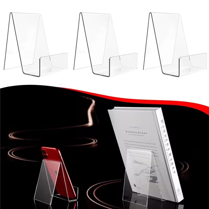 4pcs Clear Adjustable Book Sta - огляд і ціна Clear Acrylic Book Stand Holder
