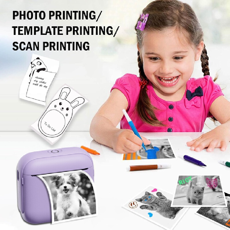 Mini Pocket Bluetooth Inkless  - огляд і ціна Mini Pocket Thermal Printer Paper Roll