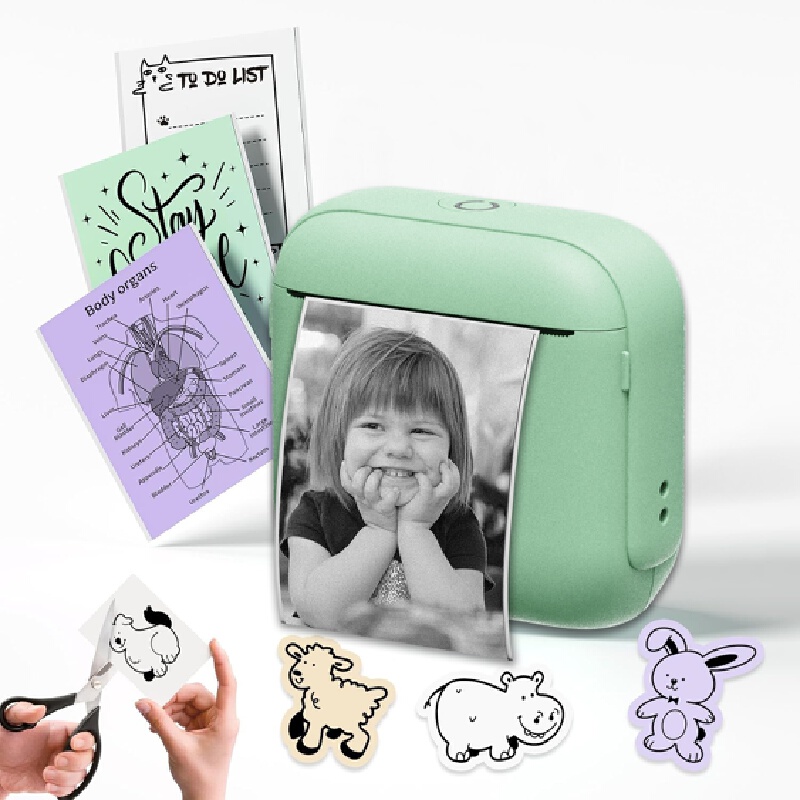 Mini Pocket Bluetooth Inkless  - огляд і ціна Mini Pocket Thermal Printer Paper Roll